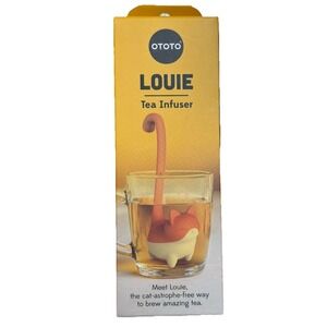OTOTO Louie Cat Tea Infuser - Cats Loose Leaf Steeper And Diffuser, Tea Strainer